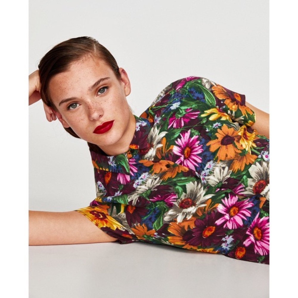 Zara floral dress